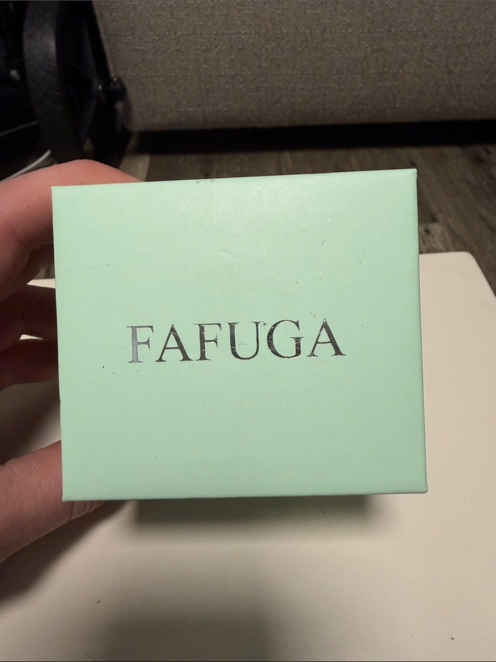 FAFUGA Gold Charm Bangle Bracelet Set Initial “E” authentic